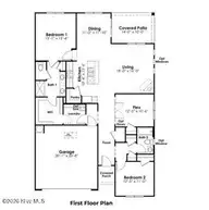 649 Bushy Trail Loop SW, Supply, NC 28462 — 3-bedroom home in Fox Run, Supply, NC, photo 2 of 4: Bristol floorplan