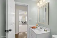 242 Bobbys Drive, Newport, NC 28570 — 3-bedroom home in Deer Park, Newport, NC, photo 24 of 38: Hall Bathroom