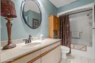 807 Colony Place 7c, Sunset Beach, NC 28468 — 2-bedroom condo in Colony I, Sunset Beach, NC, photo 18 of 42: Bathroom #1