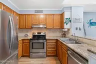 2308 W Fort Macon Road 302 H, Atlantic Beach, NC 28512 — 3-bedroom waterfront condo in IBRC, Atlantic Beach, NC, photo 14 of 61: Kitchen with stainless steel appliances
