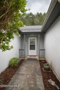 123 Daphne Drive, Hubert, NC 28539 — 3-bedroom home in Foxlair, Hubert, NC, photo 4 of 27: closer entry