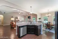 134 Mittams Point Drive, Jacksonville, NC 28546 — 3-bedroom home in Towne Pointe, Jacksonville, NC, photo 14 of 40: KITCHEN SINK-ISLAND ZOOMED OUT