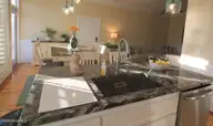 423 W Main Street 301, Washington, NC 27889 — 2-bedroom waterfront condo in Buoy Tender Station, Washington, NC, photo 11 of 39: kitchen island