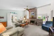 1311 Pelican Drive, New Bern, NC 28560 — 3-bedroom waterfront home in Fairfield Harbour, New Bern, NC, photo 7 of 52: Masonry fireplace