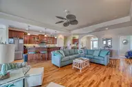 40 Sailview Drive, North Topsail Beach, NC 28460 — 3-bedroom waterfront home in Cape Island, North Topsail Beach, NC, photo 17 of 61: Living Room 6