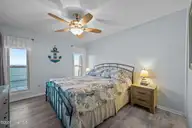 1840 New River Inlet Road 2308, North Topsail Beach, NC 28460 — 2-bedroom waterfront condo in Topsail Dunes, North Topsail Beach, NC, photo 21 of 44: Master Bedroom