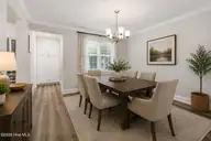 726 Thomas Road, Rocky Mount, NC 27801 — 3-bedroom home, Rocky Mount, NC, photo 10 of 50: Dining Room - Virtually Staged