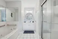 908 Resort Circle Unit 510, Sunset Beach, NC 28468 — 1-bedroom condo in Colony II, Sunset Beach, NC, photo 15 of 30: Updated bath