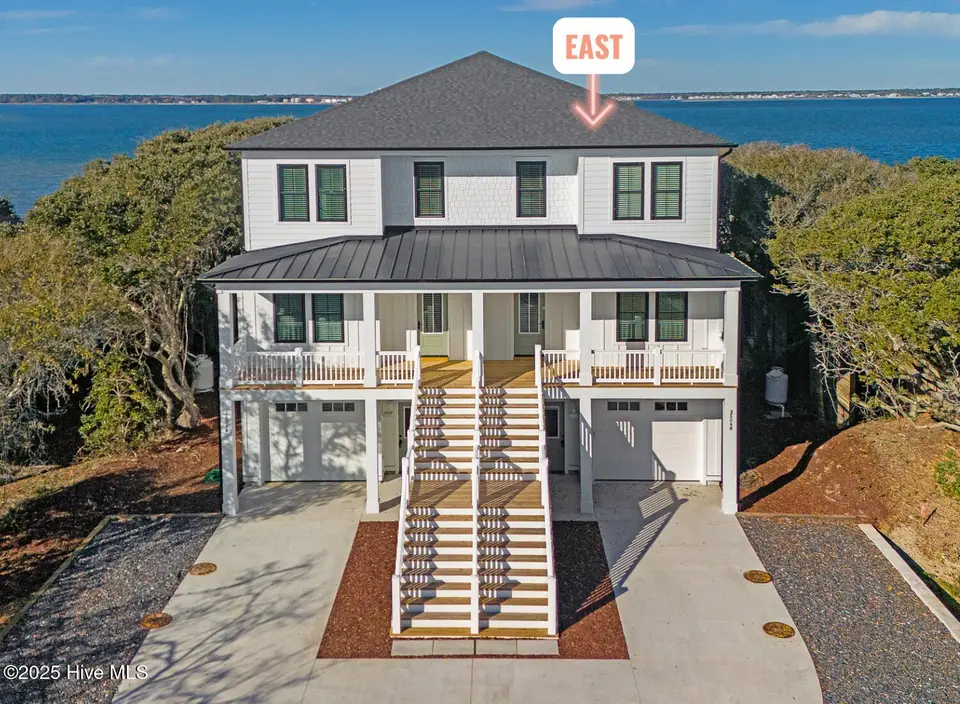 3804 Emerald Drive E, Emerald Isle, NC 28594 — 4-bedroom waterfront townhome in Emerald Isle By The Sea, Emerald Isle, NC, photo 1 of 46: New construction duplex on the sound