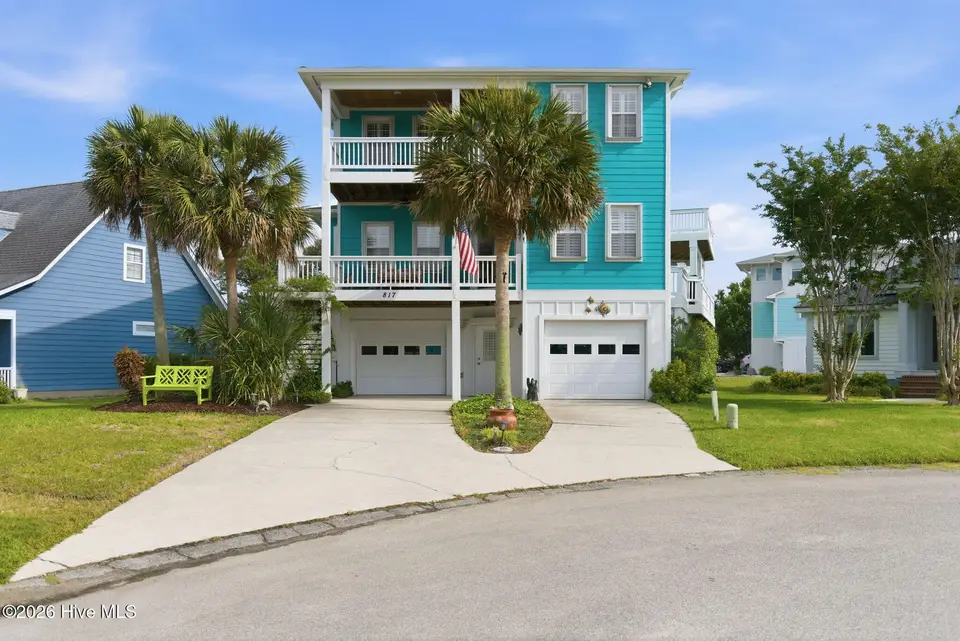 817 Ketch Court, Kure Beach, NC 28449 — 4-bedroom home in Kure Beach Village, Kure Beach, NC, photo 1 of 56: Street View