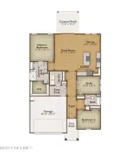 607 Ashvale Lane SE, Bolivia, NC 28422 — 3-bedroom home in Goose Marsh, Bolivia, NC, photo 5 of 22: Lot 216GM - Floor Plan