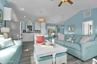 600-A N Anderson Boulevard, Topsail Beach, NC 28445 — 4-bedroom waterfront home in Topsail Beach, Topsail Beach, NC, photo 13 of 42: Living Room, Top Floor