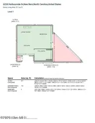 6228 Harbourside Drive, New Bern, NC 28560 — 1-bedroom condo in Fairfield Harbour, New Bern, NC, photo 14 of 26: floor plan