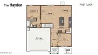 313 Merchant Point Boulevard Lot 68, Jacksonville, NC 28546 — 5-bedroom home in Merchant Point, Jacksonville, NC, photo 3 of 48: Hayden_First Floor fp 22526