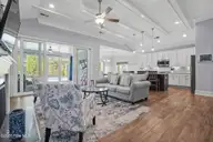 6476 Bryson Drive SW, Ocean Isle Beach, NC 28469 — 4-bedroom home in Retreat At OIB, Ocean Isle Beach, NC, photo 7 of 55: Open concept/vaulted ceiling/beams
