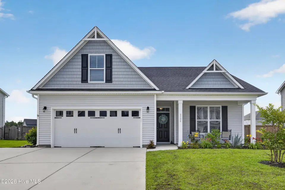 2024 Blue Spruce Drive, Leland, NC 28479 — 4-bedroom home in Mallory Creek Plantation, Leland, NC, photo 1 of 43: Front of Home