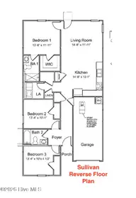 1166 King Eider Way, Winnabow, NC 28479 — 3-bedroom home in Mallory Creek Plantation, Winnabow, NC, photo 4 of 32: King Eider Floor Plan