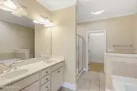 109 Colonel Burgwyn Drive, New Bern, NC 28562 — 3-bedroom townhome in Taberna, New Bern, NC, photo 24 of 55: Primary Bath