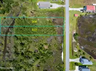 208 41 Waterway Drive, Sneads Ferry, NC 28460 — waterfront lot in Golden Acres, Sneads Ferry, NC, photo 19 of 23: 208 and 210 Waterway Drive - Aerials - E