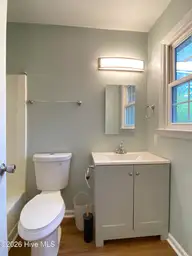 234 Cedar Creek Drive, Jacksonville, NC 28540 — 2-bedroom townhome in Cedar Creek, Jacksonville, NC, photo 6 of 15: 8 bathroom primary 234 Cedar Creek Dr Ja