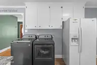129 Pineland Avenue, Mount Olive, NC 28365 — 3-bedroom home in College Heights, Mount Olive, NC, photo 8 of 27: Laundry in Kitchen