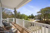 308 Live Oak Street, Emerald Isle, NC 28594 — 4-bedroom waterfront home in Ocean Forest, Emerald Isle, NC, photo 5 of 68: Front Deck