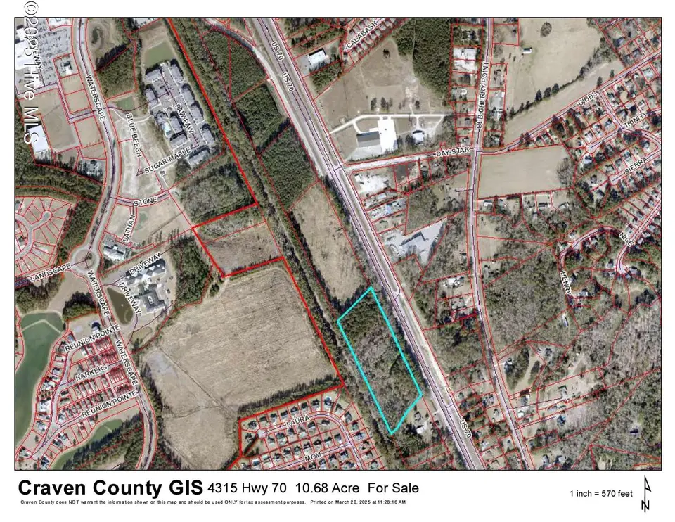 4315 1 Us-70, New Bern, NC 28562 — lot, New Bern, NC, photo 1 of 6: Tax Map
