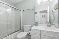 503 W Yacht Drive, Oak Island, NC 28465 — 4-bedroom home in Tranquil Harbor, Oak Island, NC, photo 23 of 53: Guest Bath