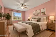 250 Woodlands Way Unit 14, Calabash, NC 28467 — 3-bedroom condo in Woodlands @ Crow Creek, Calabash, NC, photo 23 of 49: Master Bedroom