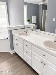2205 Seagrave Drive, Winterville, NC 28590 — 3-bedroom home in Fieldstream, Winterville, NC, photo 12 of 27: 2205 - master dual vanity