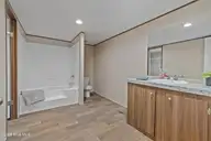 3080 Cross Street SW, Shallotte, NC 28470 — 3-bedroom manufactured home in Shell Point, Shallotte, NC, photo 18 of 35: Primary Bathroom