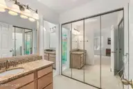 579 Coral Ridge Road, Pine Knoll Shores, NC 28512 — 4-bedroom waterfront home in Beacon's Reach, Pine Knoll Shores, NC, photo 22 of 62: Primary Bath