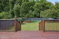 1904 Cambria Drive B, Greenville, NC 27834 — 3-bedroom townhome in Brook Hollow, Greenville, NC, photo 9 of 62: Fenced Backyard and a view of the trees!