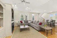 200 Shipwreck Lane, Emerald Isle, NC 28594 — 3-bedroom waterfront home in Spinnakers Reach, Emerald Isle, NC, photo 6 of 59: Open Living area