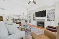 294 Sedgefield Place SW, Ocean Isle Beach, NC 28469 — 3-bedroom home in Ocean Ridge Plantation, Ocean Isle Beach, NC, photo 14 of 76: Built-in bookcases.