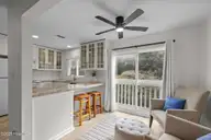 651 Salter Path Road 20b, Pine Knoll Shores, NC 28512 — 3-bedroom waterfront condo in Ocean Glen Condo, Pine Knoll Shores, NC, photo 8 of 41: Kitchen & Sitting Area