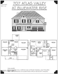 4025 Bluewater Boulevard, New Bern, NC 28562 — 4-bedroom home in Bluewater Rise, New Bern, NC, photo 24 of 33: Elevation and Floor Plan