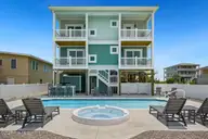 2918 E Beach Drive, Oak Island, NC 28465 — 10-bedroom waterfront home, Oak Island, NC, photo 2 of 74: Tan and No Plan pict2