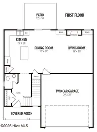 252 Cordgrass Court, Smithfield, NC 27577 — 3-bedroom home in Marin Woods, Smithfield, NC, photo 8 of 9: First Floor