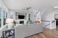 6612 Ocean Drive, Emerald Isle, NC 28594 — 3-bedroom waterfront home, Emerald Isle, NC, photo 5 of 49: Living room with ocean views