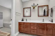 420 Kings Landing Road, Hampstead, NC 28443 — 3-bedroom home in Olde Point, Hampstead, NC, photo 18 of 29: Master Bathroom
