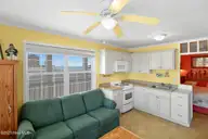 2401 W Ft Macon Road 220 Ocean Sands, Atlantic Beach, NC 28512 — waterfront condo in Ocean Sands, Atlantic Beach, NC, photo 16 of 35: Ocean Views from Living Room and Kitchen