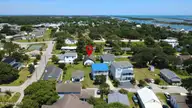 213 Elm Street, Beaufort, NC 28516 — 2-bedroom home in Hammock Property, Beaufort, NC, photo 2 of 16: Drone 4 w marker
