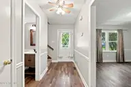 110 Bristol Lane, Havelock, NC 28532 — 3-bedroom home in Westbrooke, Havelock, NC, photo 9 of 41: Downstairs Hallway