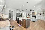 212 Shoreview Drive, New Bern, NC 28562 — 3-bedroom waterfront home in Stillwater Harbour, New Bern, NC, photo 4 of 49: Kitchen-Living 2