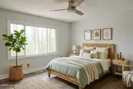 104 Brenton Place, Jacksonville, NC 28540 — 4-bedroom home in Acorn Forest, Jacksonville, NC, photo 6 of 18: Bedroom 3 Ai Staged