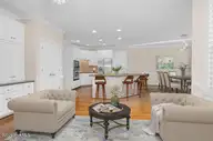 642 Chimney Hill Way, Rocky Mount, NC 27804 — 4-bedroom home in Belmont Lake Preserve, Rocky Mount, NC, photo 10 of 67: Kitchen Sitting Area Virtually Staged