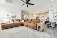 9096 Village Lake Drive SW, Calabash, NC 28467 — 5-bedroom home in Devaun Park, Calabash, NC, photo 17 of 46: 9096 Village Dr SW Great Room & KItchen