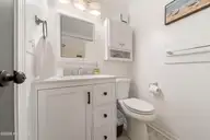 505 N Carolina Beach Avenue Unit 1c, Carolina Beach, NC 28428 — 2-bedroom waterfront condo in Winds at Carolina Beach, Carolina Beach, NC, photo 24 of 44: Bathroom #1-2