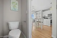 3809 Island Drive, North Topsail Beach, NC 28460 — 4-bedroom waterfront townhome in Sea Oaks, North Topsail Beach, NC, photo 16 of 47: Half Bath, Second Level